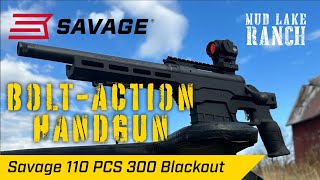 Savage 110 PCS Bolt Action Pistol Review  2023 American Hunter Handgun of the Year [upl. by Neo]