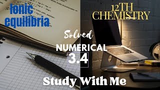 34 Calculate H3O in 01 mol dm3 solution of acetic acid [upl. by Onitnas]