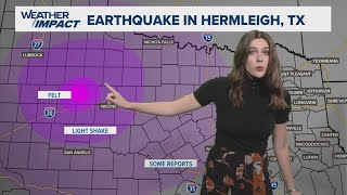 3 earthquakes including a 49 rattle Texas late Monday night [upl. by Forster171]