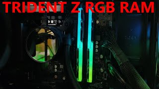 GSkill Trident Z RGB RAM Unboxing und Einbau [upl. by Maltzman]