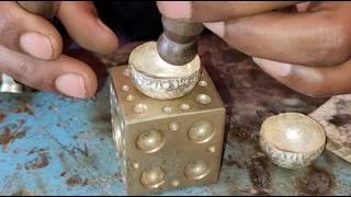 Silver supari making process  how to make betel nut jewelry  Handmade jewellery [upl. by Nitsa474]