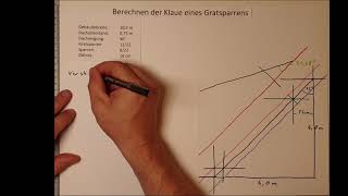 Berechnung der Klaue am Gratsparren [upl. by Landis]