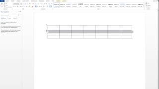 Add quickly new table columns and rows  Word 2013 [upl. by Bayly]