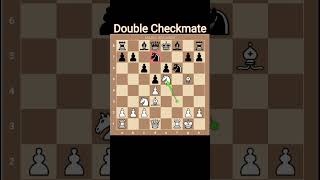 Double Checkmate in Staunton Gambit shorts [upl. by Aselehc]