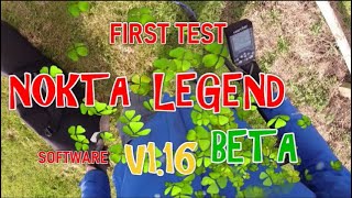 Nokta Legend Software Version 116 Beta First Test [upl. by Yeslehc]