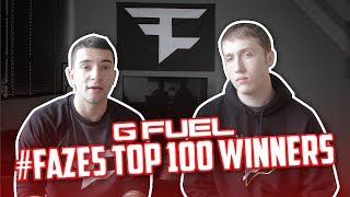 FAZE5 Top 100 Winners and 6th Man Sweepstakes [upl. by Nylarahs]