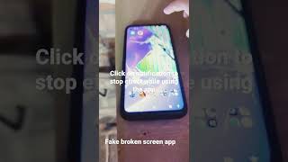 fake broken screen [upl. by Einattirb]