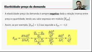 AULA 4  ELASTICIDADE  Parte 1  ECO 001  Fundamentos Teoria Econômica [upl. by Bekki]