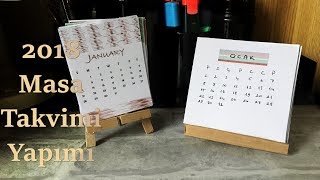 2018 Kolay Takvim Yapımı  DIY Calendar [upl. by Rollo890]