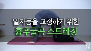 일자등에 좋은 흉추굴곡 스트레칭 [upl. by Latoniah639]