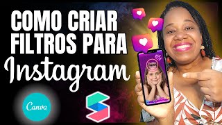 Como fazer filtro moldura para Instagram  Tutorial Spark Ar [upl. by Brigette]