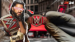 WWE Mini Belt Unboxing  WWE Universal championship belt [upl. by Llerihs]