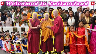 WE WELCOME YOUR HOLINESS TO SWITZERLAND 🇨🇭22062024  Gagafamily vlog  Tibetan vlogger [upl. by Kcirdle593]