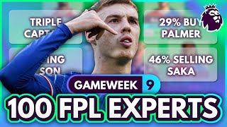 FPL GW9 EXPERT Transfer Trends amp Best Captains 🧠 100 Experts Reveal Gameweek 9 Team Plans [upl. by Irahs]