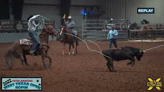 Team Roping  2022 West Texas Open  Round 1 [upl. by Alber]