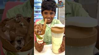 🤔Ibaco ice cream cone VS ice cream milkshake ⁉️🤣 shorts [upl. by Sivraj]