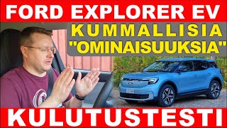 Ford Explorer EV KULUTUSTESTI  ERIKOISIA OMINAISUUKSIA  VLOG 216 [upl. by Ora58]