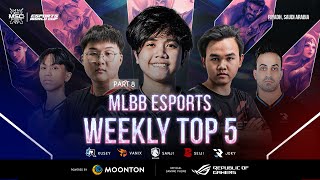 MLBB Esports Weekly Top 5 Plays part 8 🔥 [upl. by Pacian]