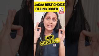 JoSAA CHOICE FILLING for All Categories jee [upl. by Etnoid]