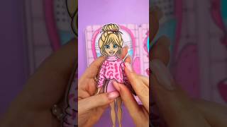 paper doll house with fashion designer doll diy like this video comment in♥ trending shortsvideo [upl. by Ricard620]