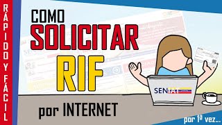 Cómo SOLICITAR RIF por Primera Vez en el SENIAT 👉【✔️ FÁCIL Y RÁPIDO】 [upl. by Morganstein414]