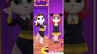 Anya And Damian Desmond Cosplay My Talking Angela 2 [upl. by Doelling]