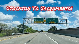 STOCKTON TO SACRAMENTO CALIFORNIA DRIVE [upl. by Aihsemat]