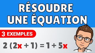 Résoudre des équations du premier degré ✏️ Exercice  Maths  3e  Brevet [upl. by Bove]