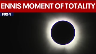 Solar eclipse 2024  Moment of totality in Ennis Texas [upl. by Nyrret154]