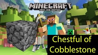 Minecraft Xbox One quotChestful of Cobblestonequot Achievement Guide [upl. by Warfeld]