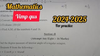 11th mathematics 20242025 1st semester [upl. by Ecital951]