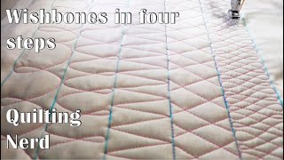 Learning those wishbones in four steps – free motion quilting for beginners [upl. by Macmahon]