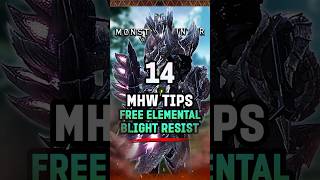 14 Free Blight Resist  Essential Hidden Tips in Monster Hunter World MHW MonsterHunter Gaming [upl. by Milak]