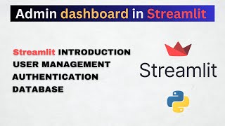 Building an Admin Dashboard with Streamlit  Streamlit Python Tutorial [upl. by Ingrim722]