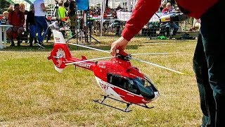 AMAZING DETAIL RC EC135 DRF ELECTRIC SCALE MODEL HELICOPTER FLIGHT DEMONSTRATION [upl. by Sualkin]