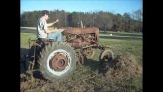 1945 Farmall A Manual Cultivator Operation [upl. by Airdnas]