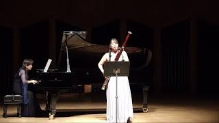 Hindemith  Sonata for bassoon and piano Live  Sayaka Urano ヒンデミット：ファゴットとピアノのためのソナタ  浦野さやか・宮崎由紀子 [upl. by Leksehcey]