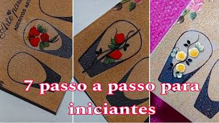 7 passo a passo de adesivos de unha para iniciantes [upl. by Nnahteb819]