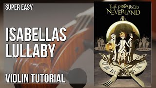 SUPER EASY How to play Isabella’s Lullaby by Takahiro Obata on Violin Tutorial [upl. by Dru]