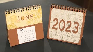 How to make a Desktop Calendar  Cricut app [upl. by Ylus]