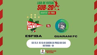 QUARTAS DE FINAIS  SUB 20  ESFIBA x GUARANI  1511  1940H  IBOTIRAMABA [upl. by Blaine]