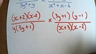 Multiplying and dividing algebraic fractions [upl. by Denys]