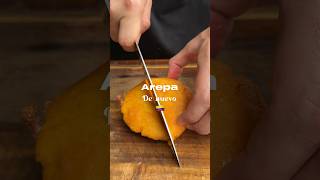 AREPA DE HUEVO COLOMBIANA 🇨🇴👨🏻‍🍳 arepadehuevo arepa receta [upl. by Imhskal]