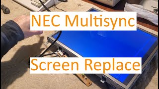 NEC Accusync LCD71v VGA Monitor Screen Replacement [upl. by Eilama]