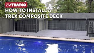 Stratco  How To Install A Trex Composite Deck [upl. by Amati]