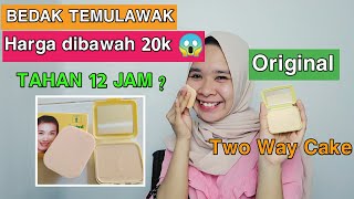 Review Bedak Temulawak Two Way Cake original  Bedak temulawak [upl. by Raney]