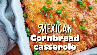 MEXICAN CORNBREAD CASSEROLE with Ground Beef [upl. by Eulalia]