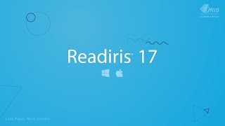 Readiris 17 La solution PDF et OCR pour Windows amp Mac [upl. by Aicileb]