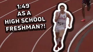 US High School Freshman Class RECORD Cooper Lutkenhaus Runs Insane 14984 800m At UIL 5A States [upl. by Iur]