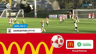 McDonalds NPL Tasmania Round 2 Glenorchy Knights v Launceston City Goal Highlights [upl. by Polak]